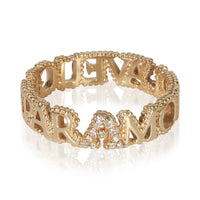 Yellow Gold Diamond LAveugle Par Amour Ring
