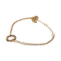 3-Tone Gold  Trinity On Chain Bracelet