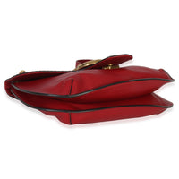 Gucci Red Cellarius Calfskin Feline GG Marmont Flap Shoulder Bag Handbag clasp