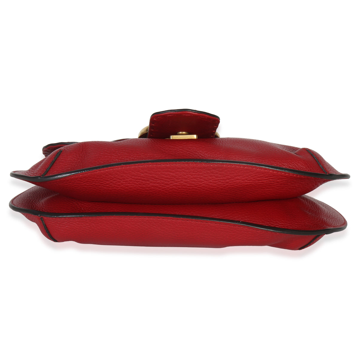 Gucci Red Cellarius Calfskin Feline GG Marmont Flap Shoulder Bag Handbag stamp