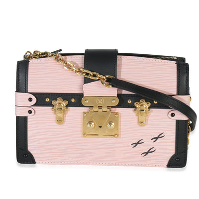 Louis Vuitton Rose Ballerine Epi Trunk Clutch Handbag Handbag fv