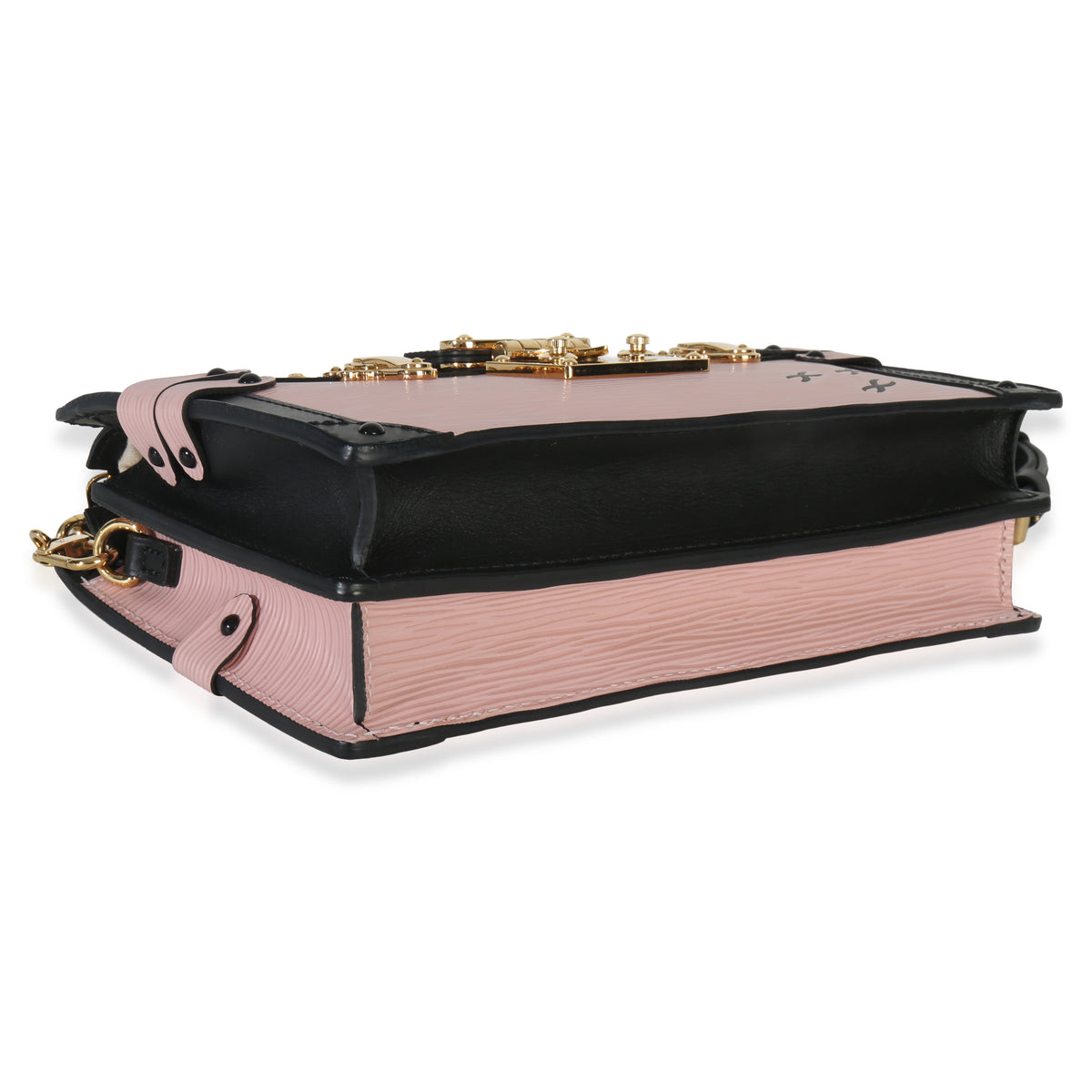 Louis Vuitton Rose Ballerine Epi Trunk Clutch Handbag Handbag clasp