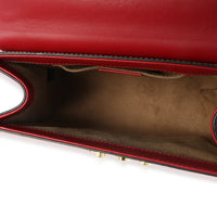 Gucci Red GG Supreme Canvas Small Padlock Shoulder Bag Handbag av