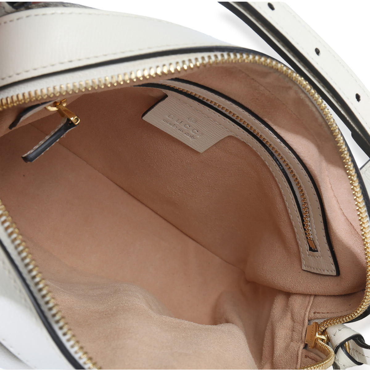 Gucci White GG Supreme Canvas Small 1955 Horsebit Shoulder Bag Handbag ad1