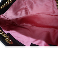 Gucci Black White Matelasse Medium GG Marmont Chain Tote Handbag ad1