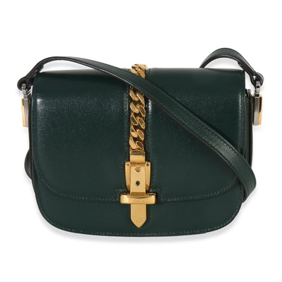 Dark Green Calfskin Mini Sylvie 1969 Bag