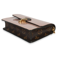Louis Vuitton Rose Ballerine Monogram Vernis Cherrywood Chain Wallet Handbag box