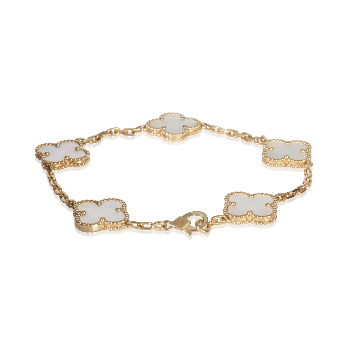 Yellow Gold Mother Of Pearl Vintage Alhambra Bracelet