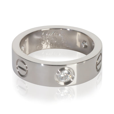 White Gold Diamond Love Ring