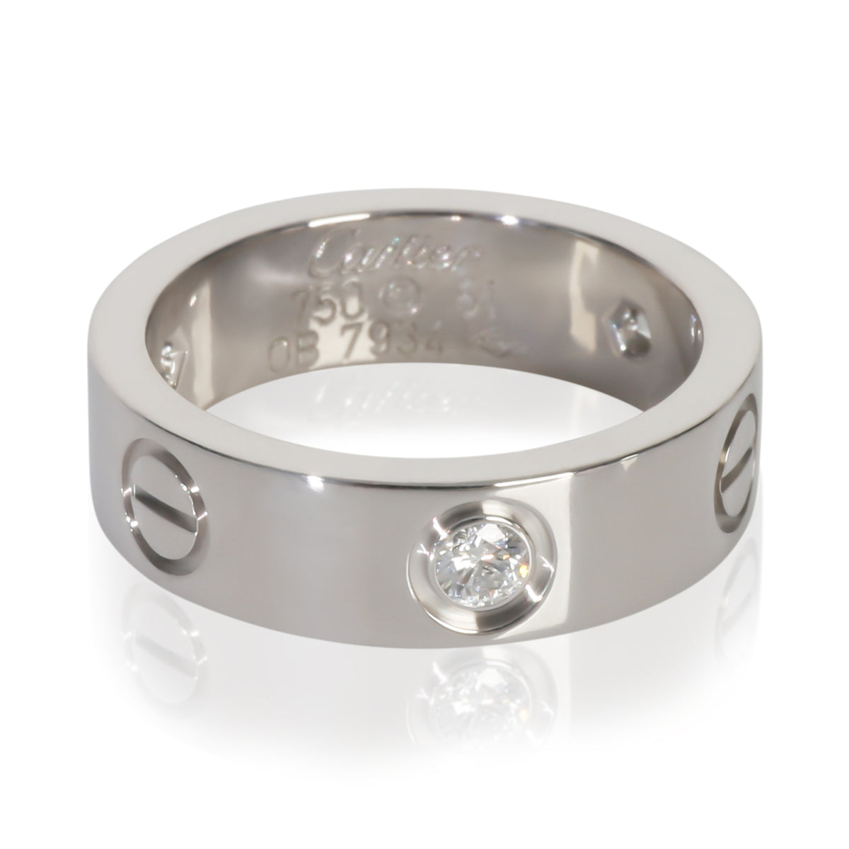 White Gold Diamond Love Ring