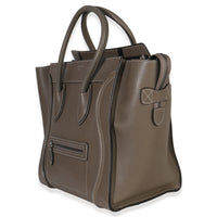 Celine Souris Drummed Calfskin Mini Luggage Tote Handbag pv