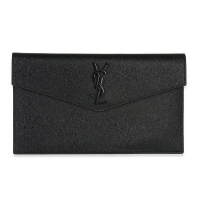 Black Monogram Monochrome Grain De Poudre Uptown Pouch