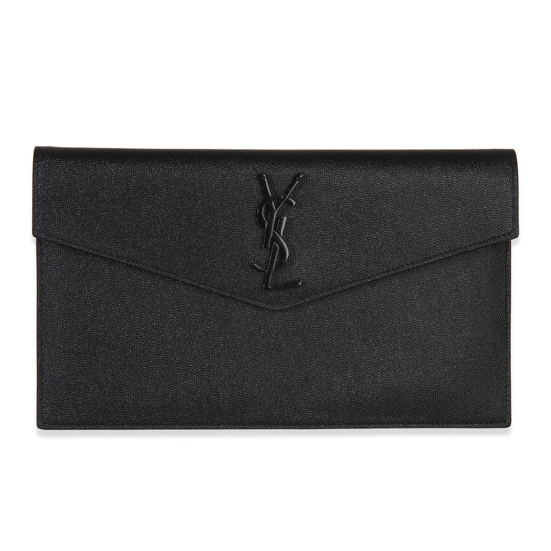 Black Monogram Monochrome Grain De Poudre Uptown Pouch