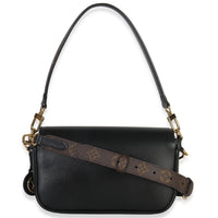 Louis Vuitton Black Calfskin Monogram Swing Bag Handbag bv