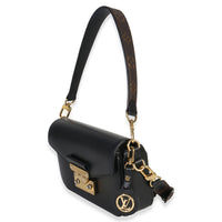 Louis Vuitton Black Calfskin Monogram Swing Bag Handbag pv