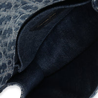 Christian Dior Blue Denim Oblique 30 Montaigne East West Chain Bag Handbag ad2