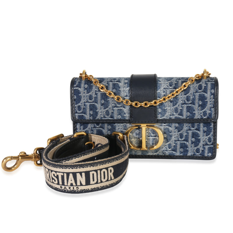 Blue Denim Oblique 30 Montaigne East-West