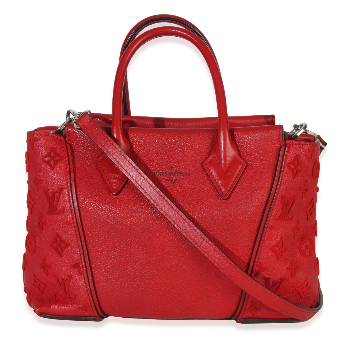 Framboise Calfskin Monogram Tote W BB