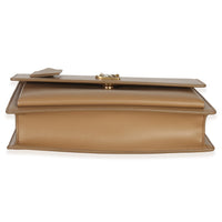 Saint Laurent Natural Tan Smooth Calfskin Medium Monogram Sunset Satchel Handbag stamp