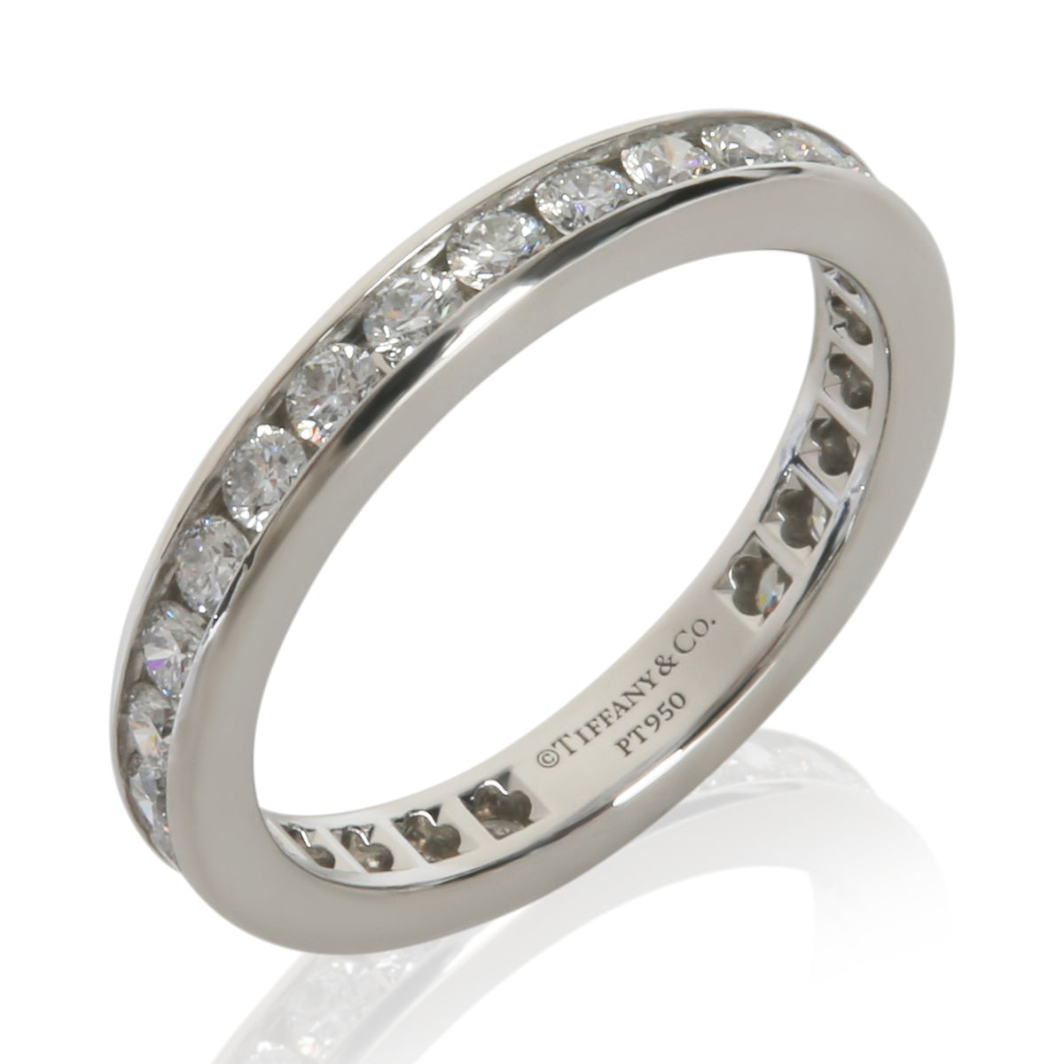 Platinum Diamond Channel Set Eternity Band