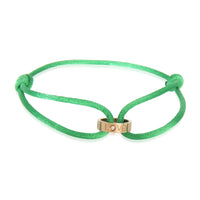 Rose Gold Diamond Love On Cord Bracelet