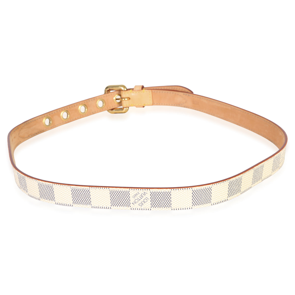 Louis Vuitton Damier Azur Canvas Saint Etienne 40mm Belt 80/32 bv
