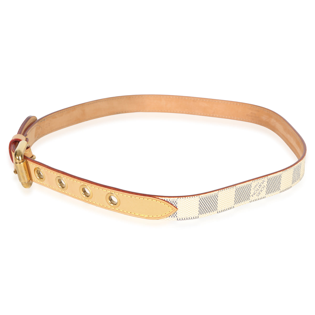 Louis Vuitton Damier Azur Canvas Saint Etienne 40mm Belt 80/32 pv