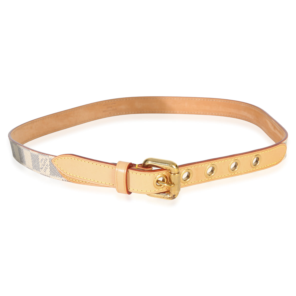 Louis Vuitton Damier Azur Canvas Saint Etienne 40mm Belt 80/32 sv