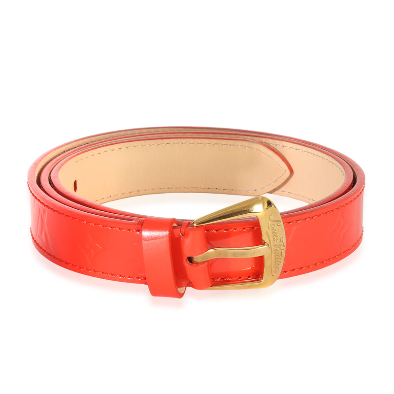 Orange Sunset Monogram Vernis Phoenix 40mm Belt 80/32