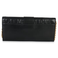 Christian Dior Black Calfskin Montaigne 30 Clutch Handbag bv
