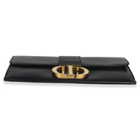 Christian Dior Black Calfskin Montaigne 30 Clutch Handbag stamp