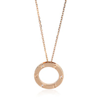 Rose Gold Diamond Love Necklace