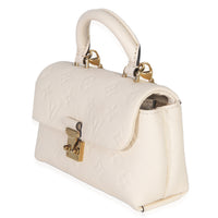 Louis Vuitton Cream Monogram Empreinte Nano Madeleine Handbag sv
