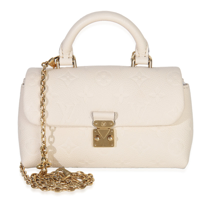 Cream Monogram Empreinte Nano Madeleine