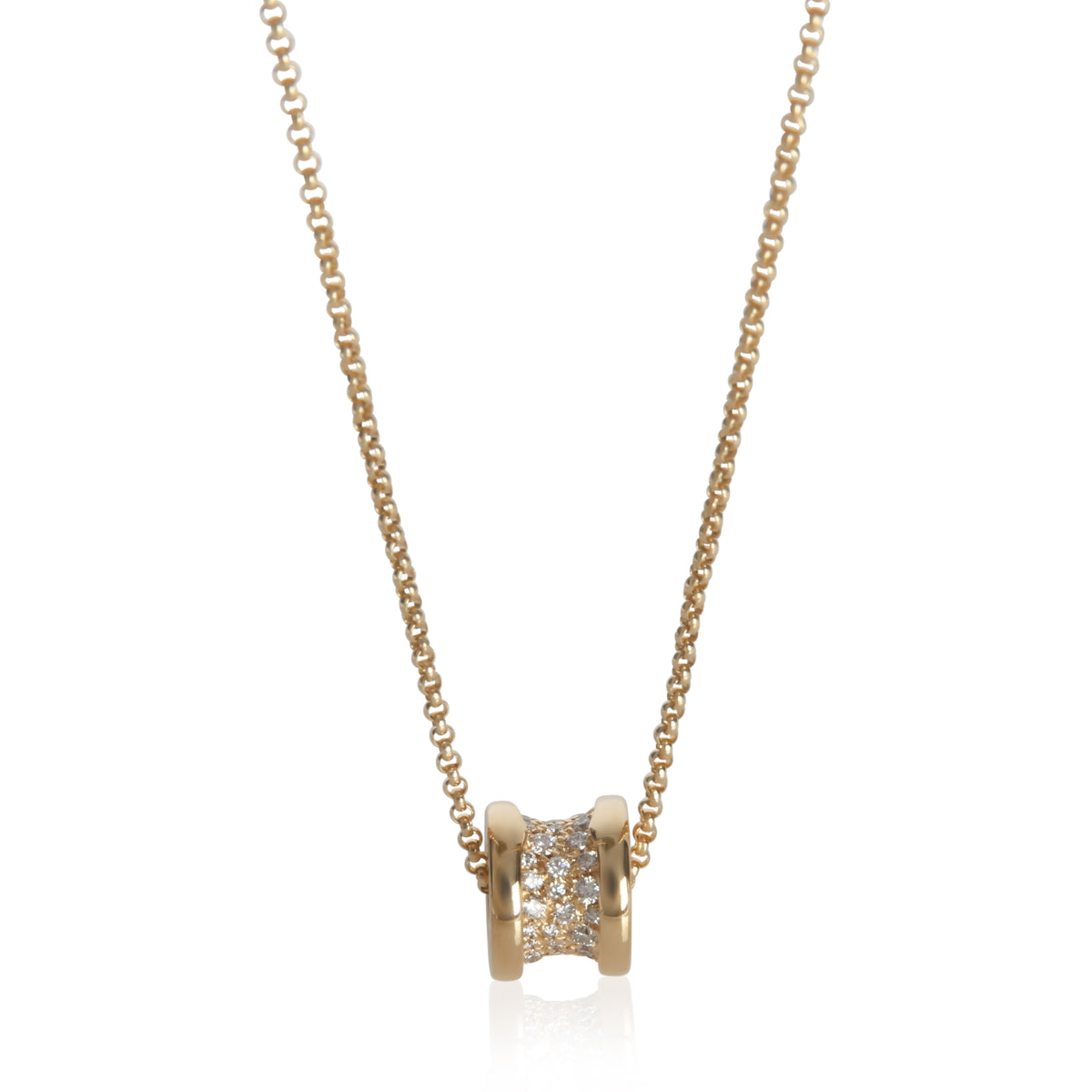 Yellow Gold Diamond B.zero1 Necklace