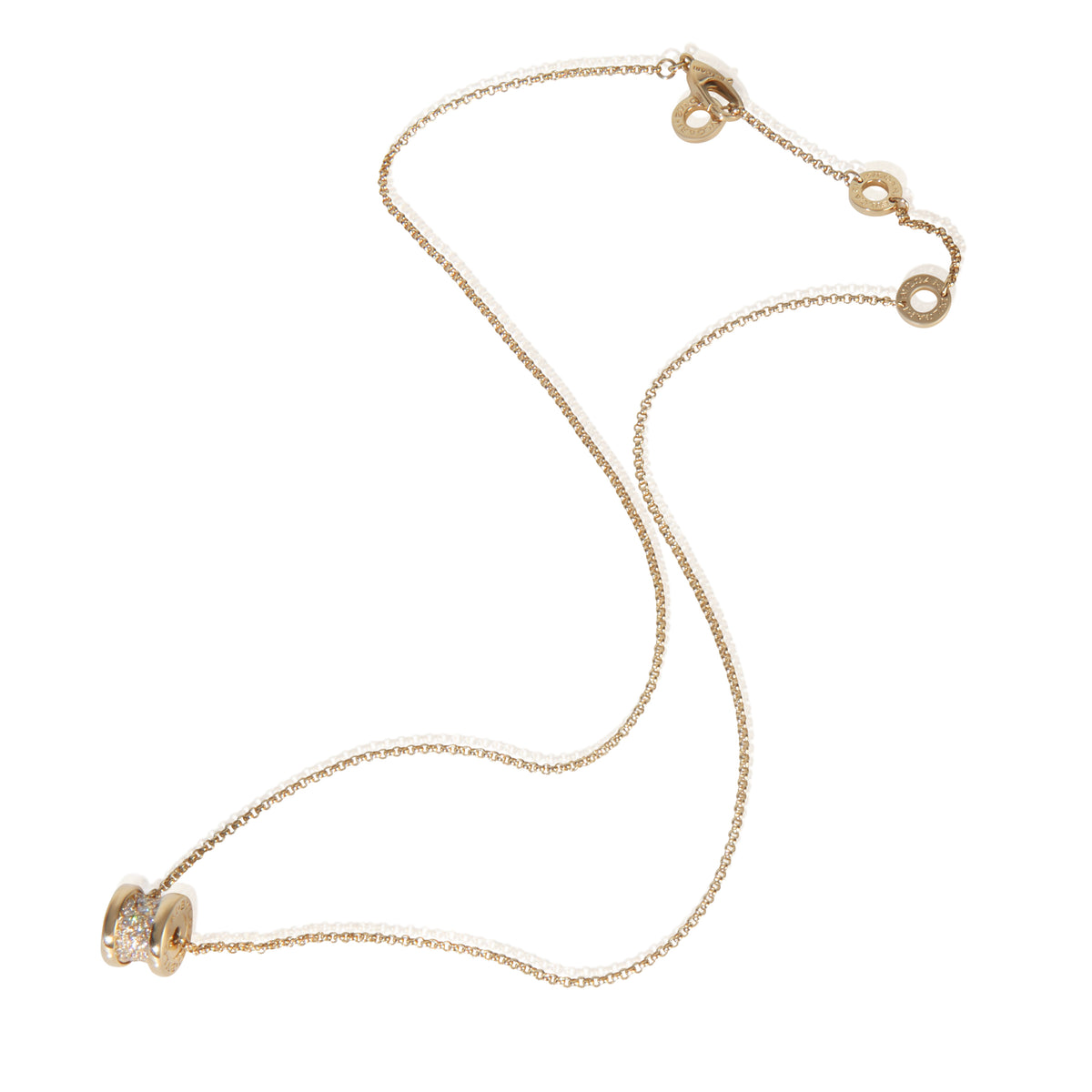 Yellow Gold Diamond B.zero1 Necklace