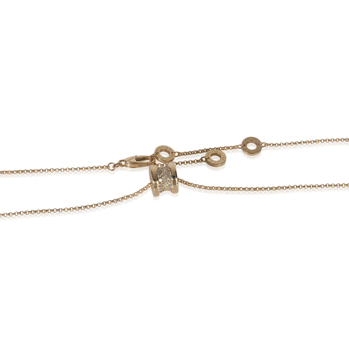 Yellow Gold Diamond B.zero1 Necklace