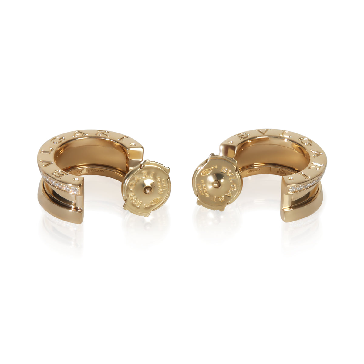 Yellow Gold Diamond B.zero1 Earrings