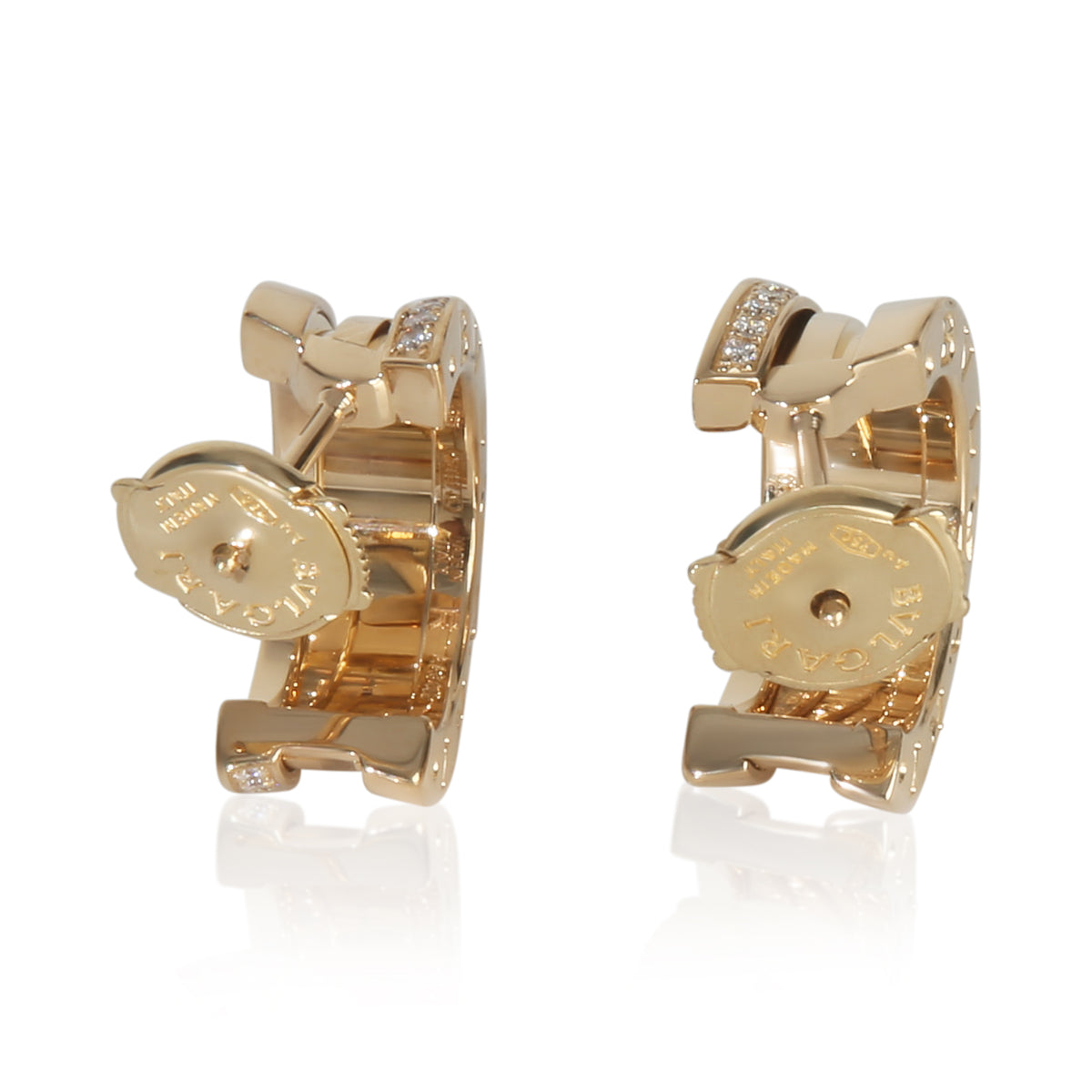 Yellow Gold Diamond B.zero1 Earrings