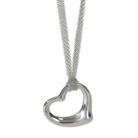 Tiffany & Co. Sterling Silver  Open Heart Pendant fv