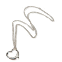 Tiffany & Co. Sterling Silver  Open Heart Pendant pv
