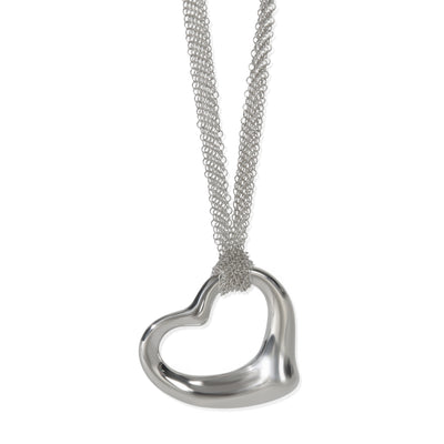 Sterling Silver  Open Heart Pendant
