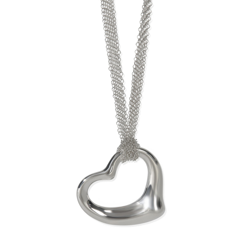 Sterling Silver  Open Heart Pendant