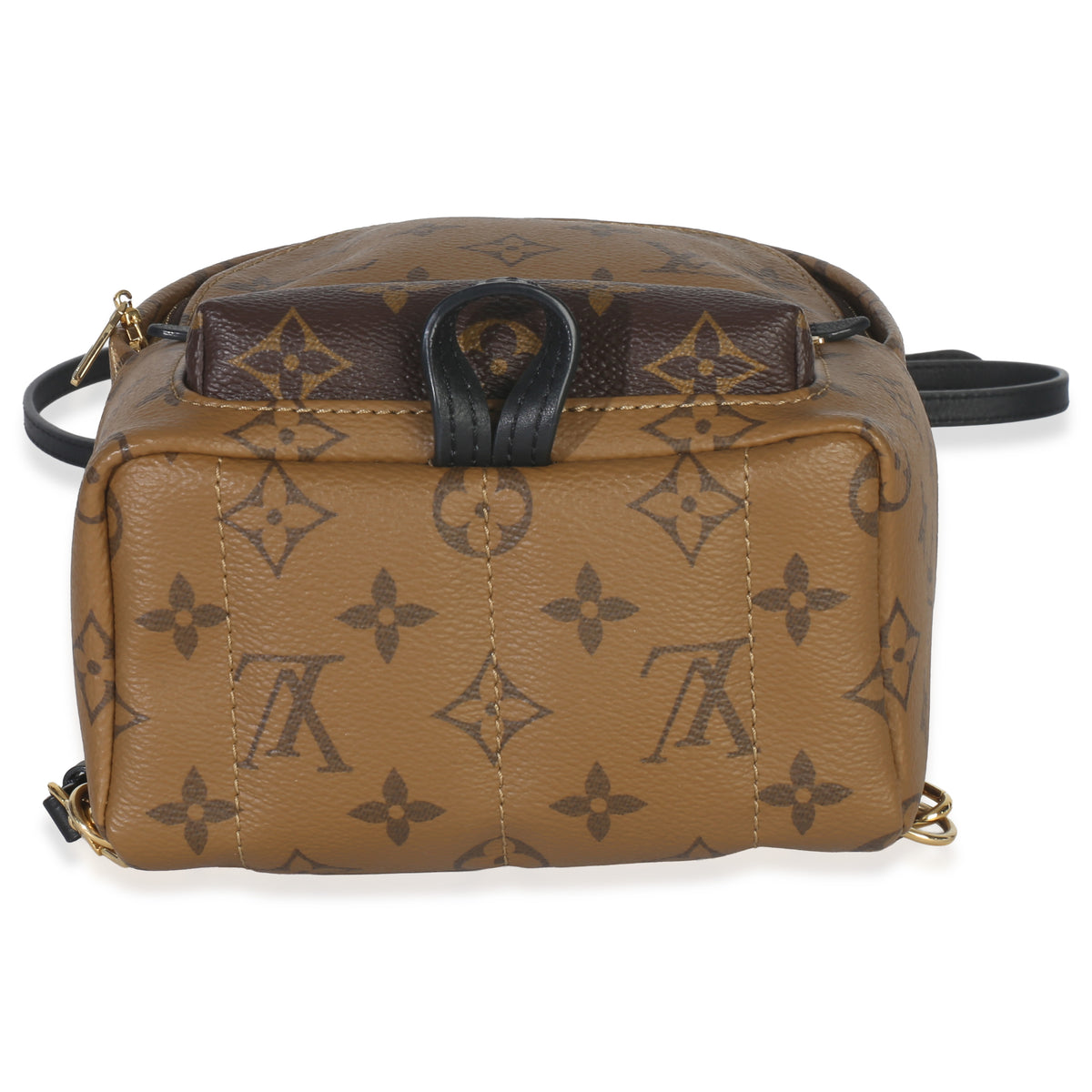 Louis Vuitton Canvas Reverse Monogram Mini Palm Springs Handbag stamp
