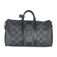 Damier Graphite 3D Canvas Keepall Bandouliere 55