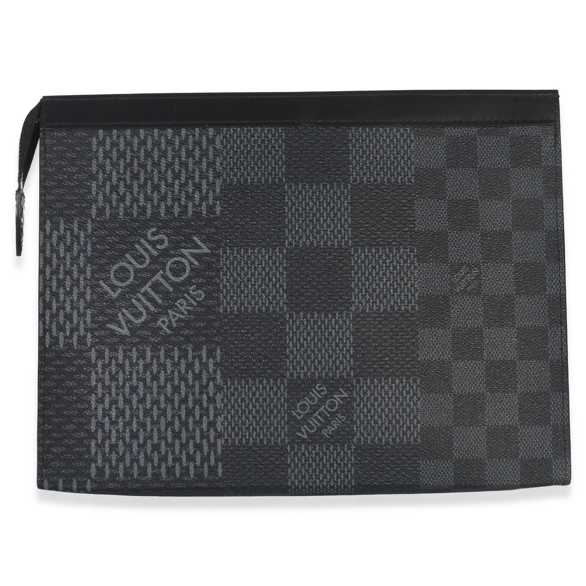 Louis Vuitton Damier Graphite 3D Canvas Pochette Voyage MM Handbag stamp