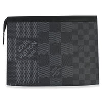 Louis Vuitton Damier Graphite 3D Canvas Pochette Voyage MM Handbag stamp