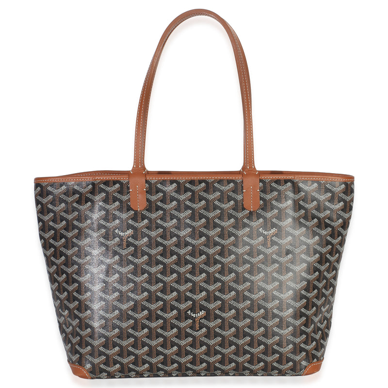 Goyard Gold Black ine Canvas Artois PM Handbag fv