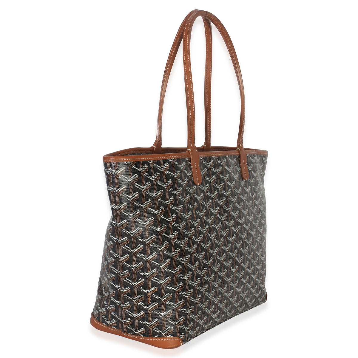 Goyard Gold Black ine Canvas Artois PM Handbag pv