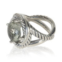 David Yurman Sterling Silver Prasiolite Infinity Ring sv